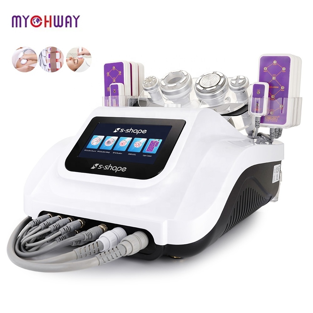 30K Cavi RF Slimming Machine for Home Use S Shape Cavi Machine with 160mw Pads for Fat Loss