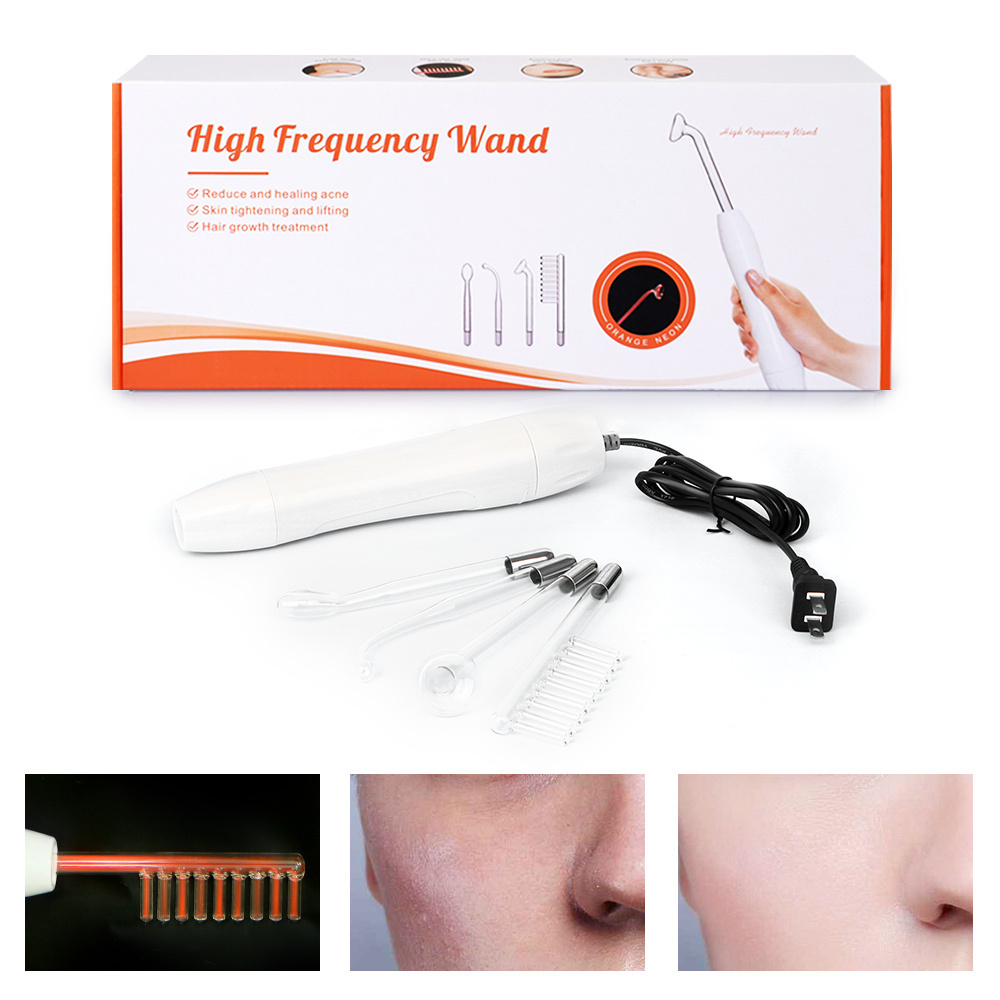 High Frequency Probes Device Portable Facial Care Tools Face Wand Acne Treatment Skin Spot Removal Beauty Tools