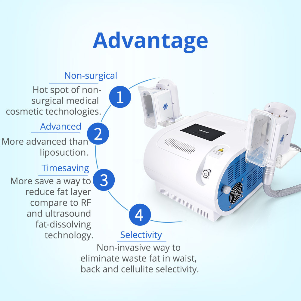 mini cool sculpting machines/portable cryo cooling machine/freezing slimming machine with cryo paddles