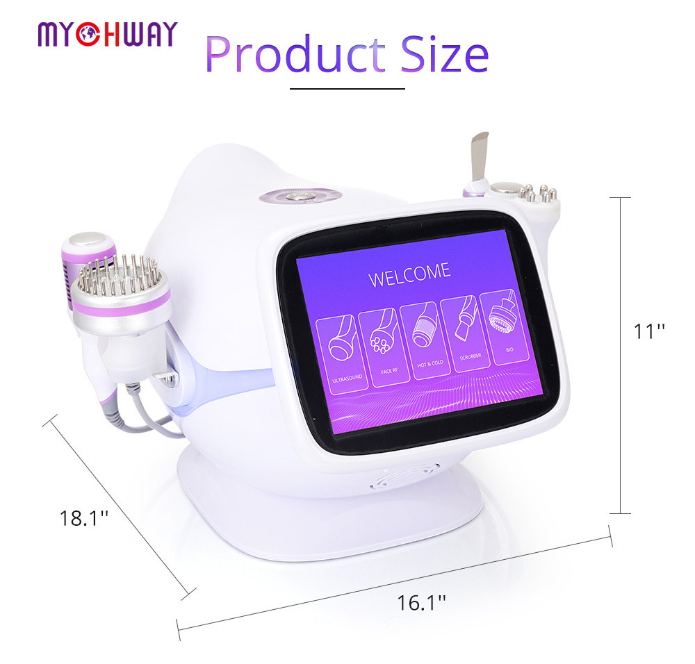 Multifunctional Photon Ultrasound RF LED Microcurrent Hot&Cold Hammer Skin Care Skin Scrubber Machine