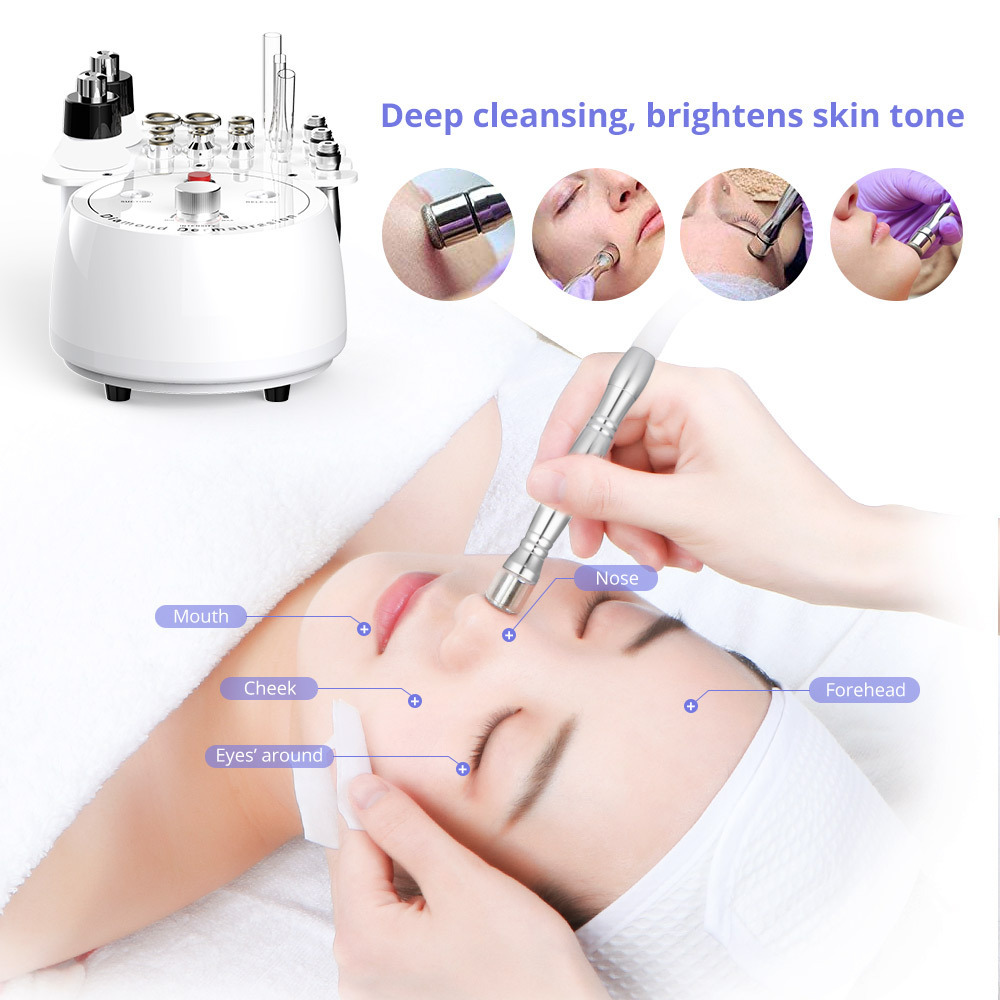 3 in1 Diamond Microdermabrasion Machine Vacuum Suction Facial Water Spray Cleaner Skin Peeling Microdermabrasion Machine