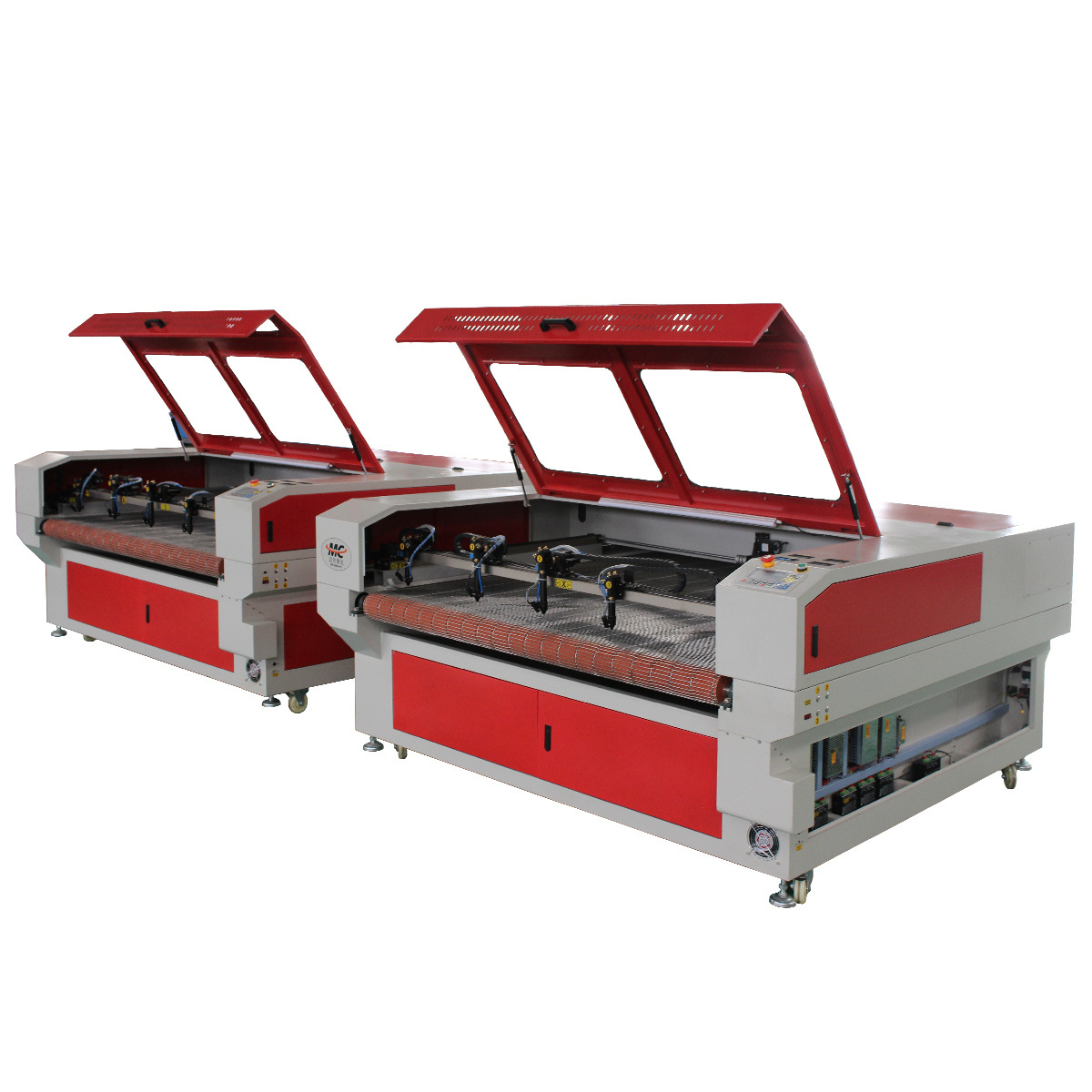 4 head co2 80w 100w 130w 150w clothing textile auto feed cnc laser fabric cutting machine 1610