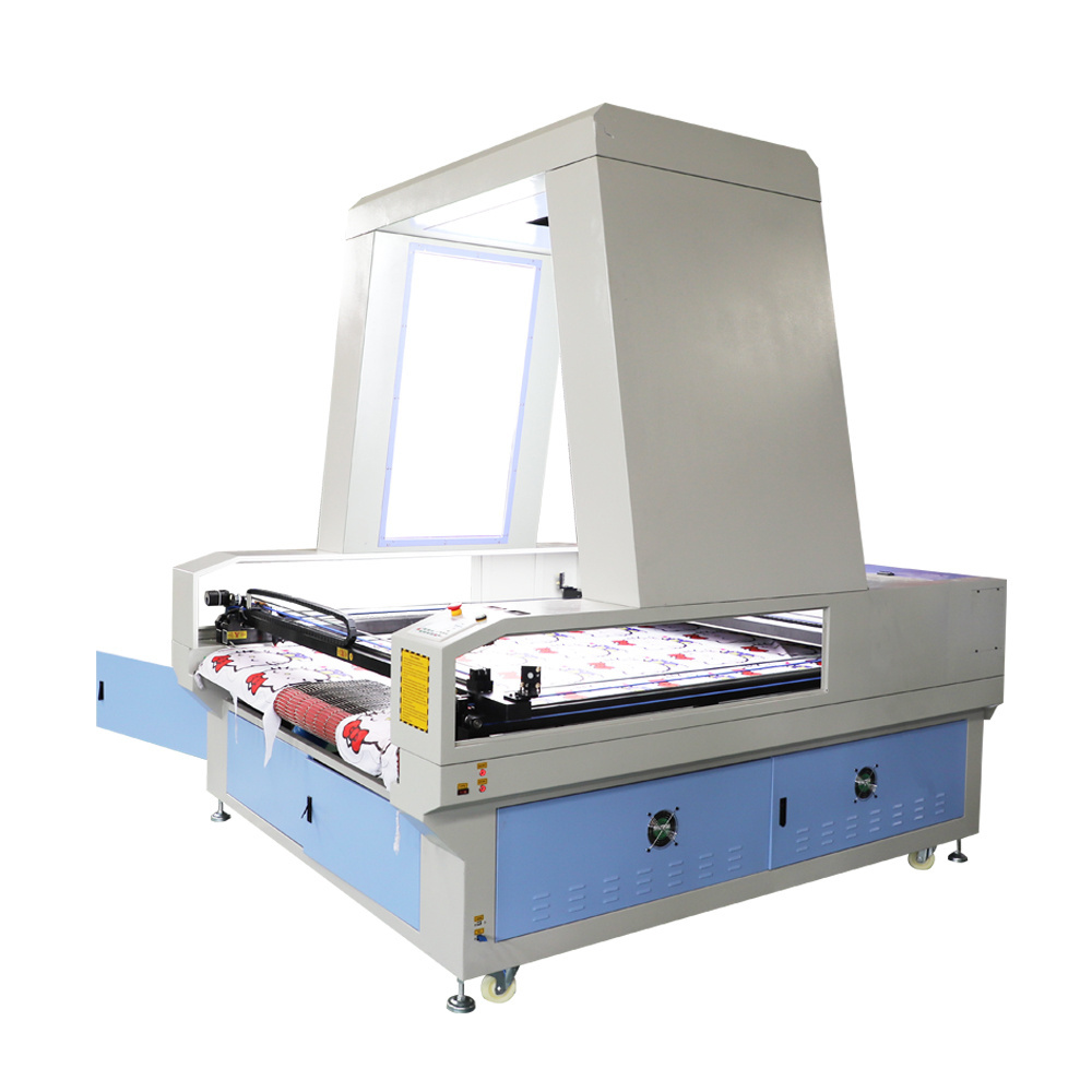 1810 Auto Position Cnc Co2 Laser Cutting Machine With CCD Camera For Fabric Cloth Label Cutting