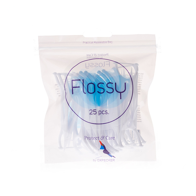 OEM Bulk Individually Wrapped Y Shape Dental Floss Sticks Abrasive Nylon Thread Dental Floss Picks