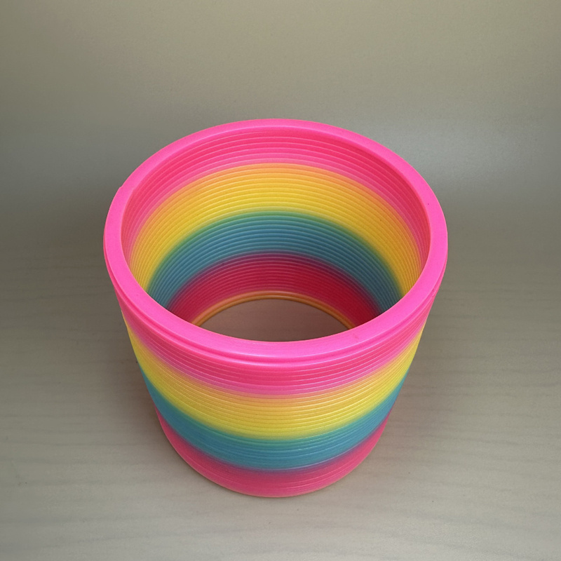 Colorful Large Jumbo Magic Slinkying Spring Coil Rainbow Oil Toy