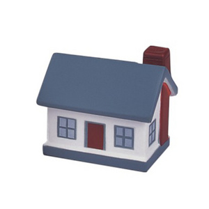 Custom Pu Foam House Shape Cottage Stress Ball With Logo Printing,House Antistress Toys