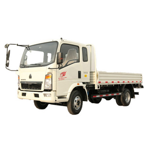 sinotruck used double cabin diesel mini 4*2 light cargo truck general boxes fence 8 tons two axles lorry truck