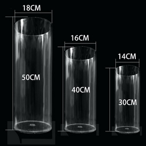 customized acrylic stand large acrylic cylinder acrylic cylinder display stands for party wedding