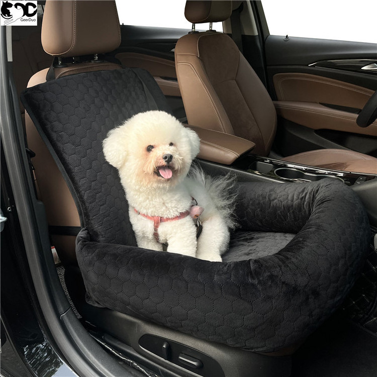 GeerDuo Pet Nonslip Fully Detachable Washable Soft Sofa Cushion Dog Car Travel Booster Seat Bed for Medium Small Dogs