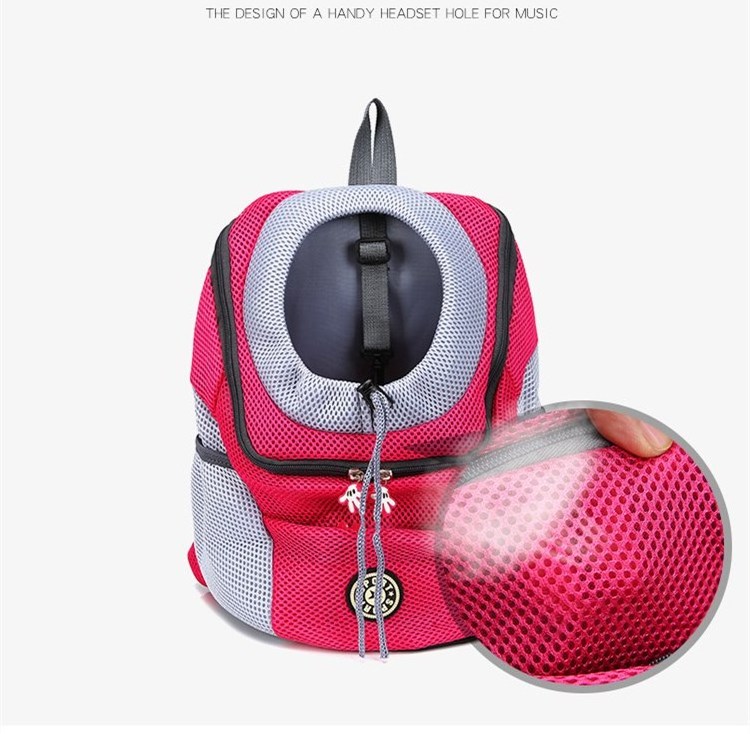 Breathable Fashion Design Comfortable Dog Cat Carrier Bag Backpack for Outdoor Travel Walking Hiking Bike