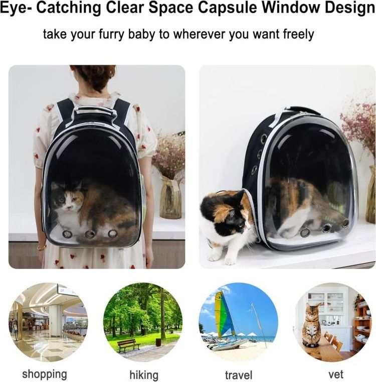 Geerduo Pet Dropshipping Airline Approved Wholesale Transparent Space Capsule Travel Pet Cat Carrier Backpack Bubble Bag