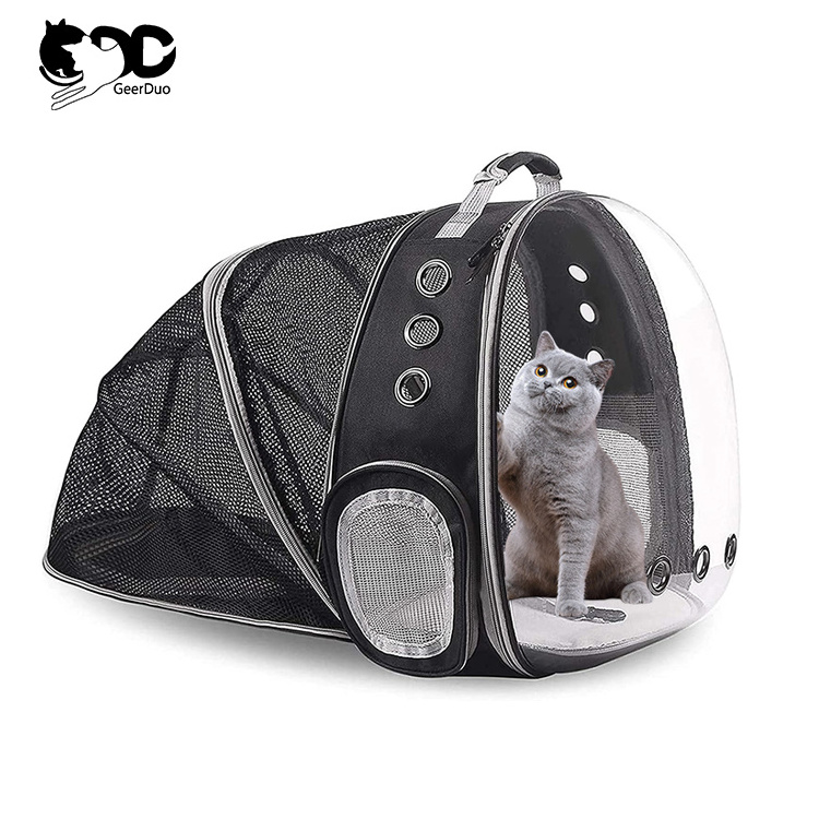 Geerduo Wholesale Expandable Airline Approved Pet Bubble Bag Space Capsule Pet Carrier Cat Carrier Carry Backpack