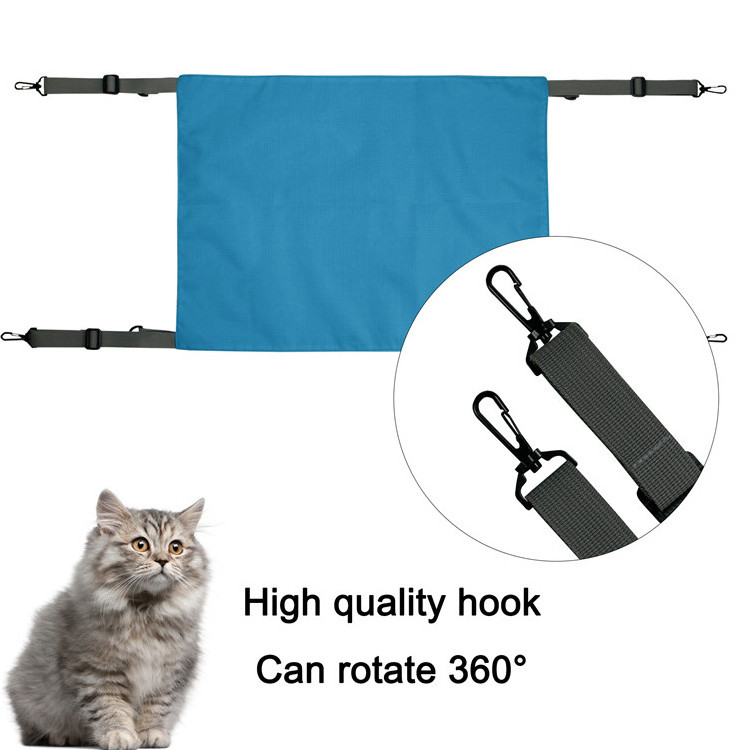 Comfortable Soft Reversible Breathable Pet Cage Hammock Swing with Adjustable Straps Modern Hammock Cat Hanging Bed