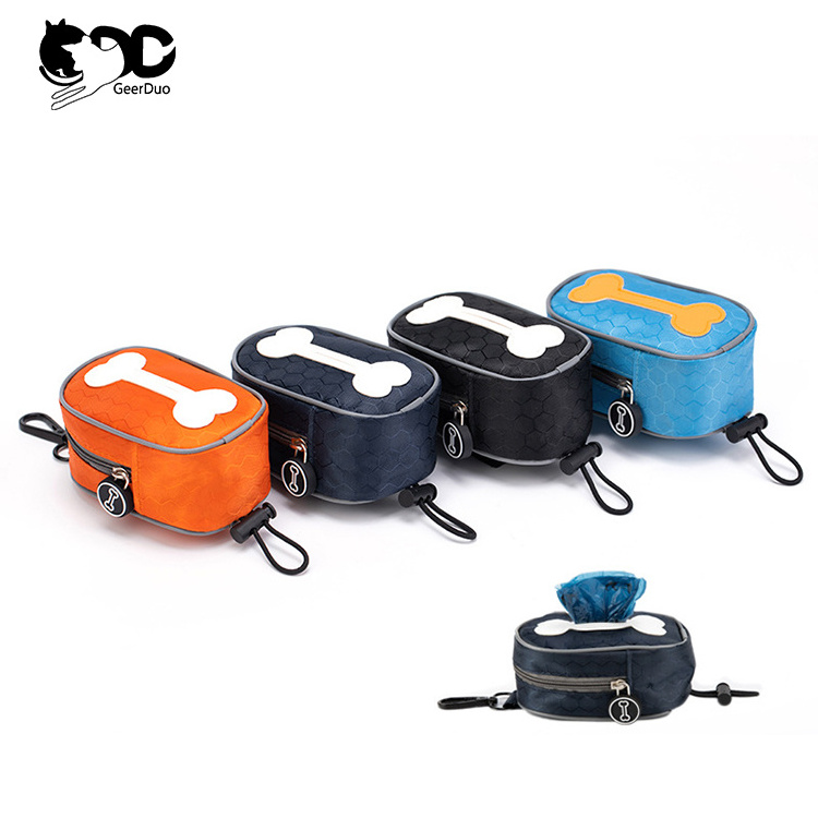 Geerduo Outdoor Travel Easily Carries Adjustable Dog Treat Training Pouch Walking Bag Pack with Dog Poop Bag Holder