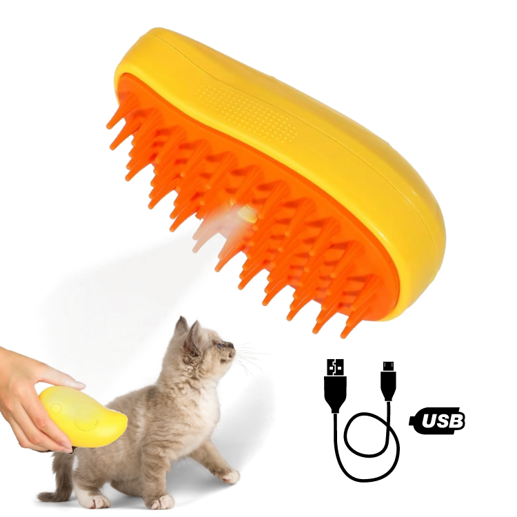 Geerduo 2024 New Multifunctional Rechargeable Pet Dog Cat Steamy Brush Misty Cat Spray Steam Brush