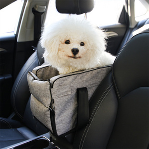 Multifunctional Detachable Interactive Non-Slip Pet Dog Cat Travel Car Armrest Booster Seat Carrier Bed with Easy Carrying Strap