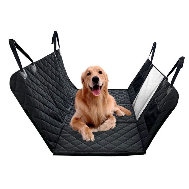 GeerDuo Pet Travel Waterproof Dog Car Back Seat Extender Hammock Cover Protector Bed with Mesh Window