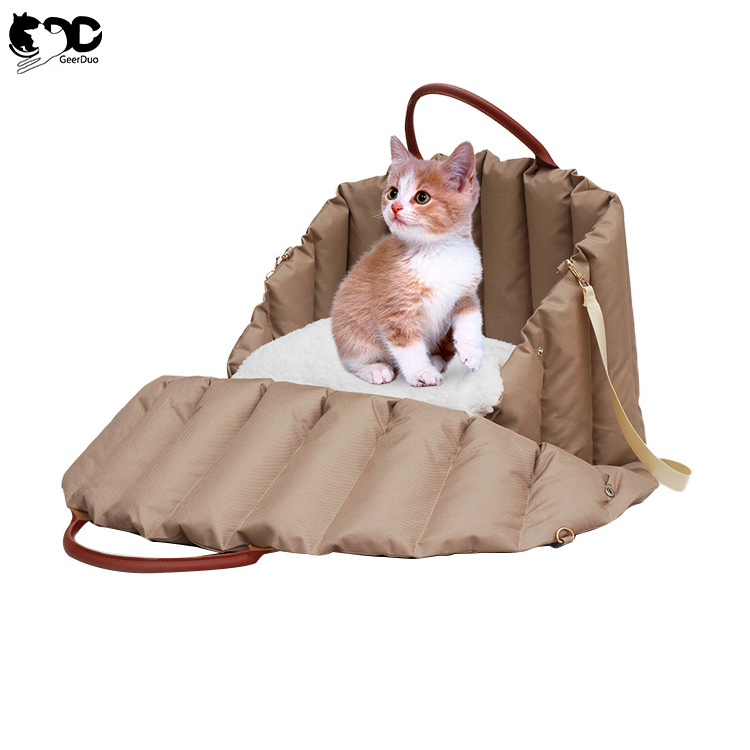 GeerDuo Wholesale Custom Pet Travel Safety Dog Car Booster Seat And Carrier Bag With Soft Cushion