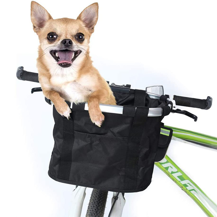 Mydays Outdoor Wholesale Durable Foldable Waterproof Easy-clean Convenient Pet Dog Travel Bike Bicycle Basket  Carrier