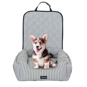 GeerDuo Wholesale Easy Cleaning Durable Portable Detachable Outdoor Travel Pet Dog Car Front Seat Bed Booster With Safety Belt