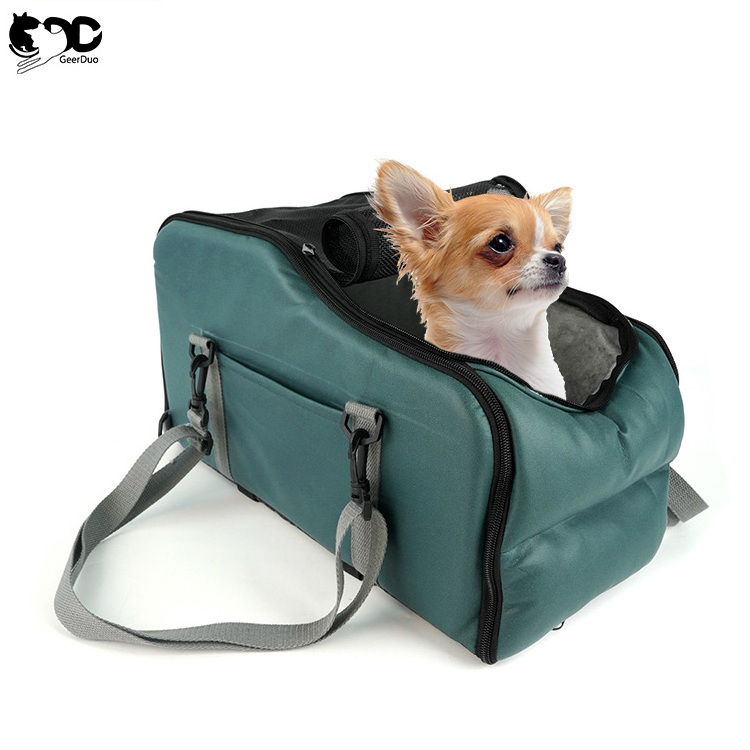 GeerDuo Wholesale Multi-function Breathable Pet Dog Cat Car Armrest Seat Carrier Bag With Handle