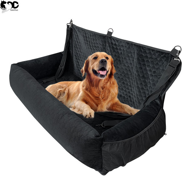 GeerDuo Wholesale Luxury Extra Large Comfortable Soft Surface Washable Pet Dog Car Booster Seat Bed Sofa Cushion