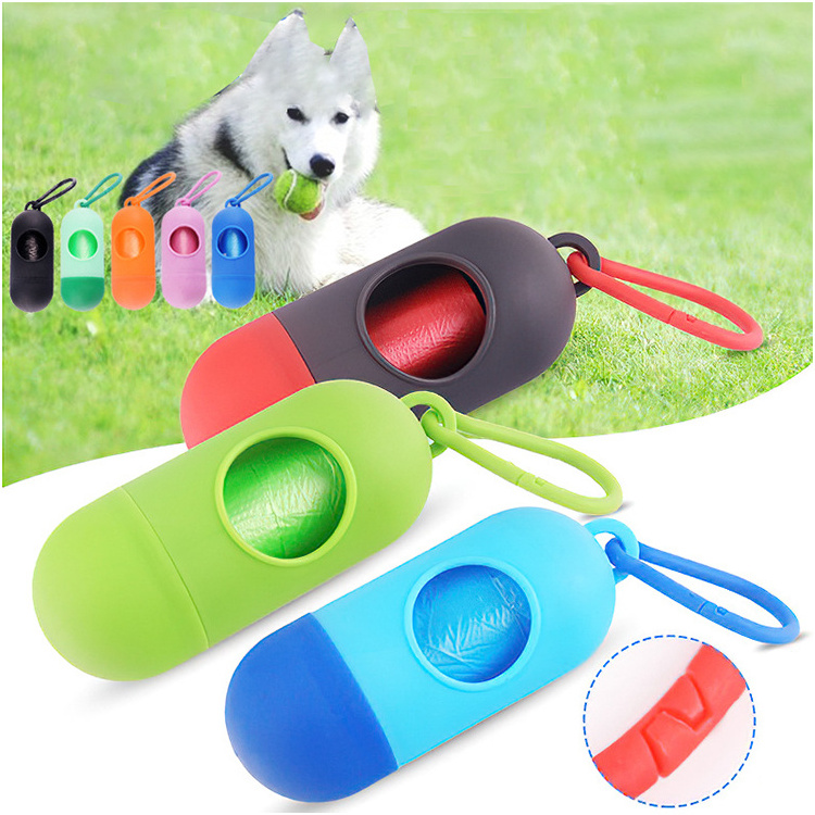 Hands-Free Lightweight Unscented Clean up Disposable Pet Dog Diaper Refill Rolls Doggy Poop Bag Dispenser