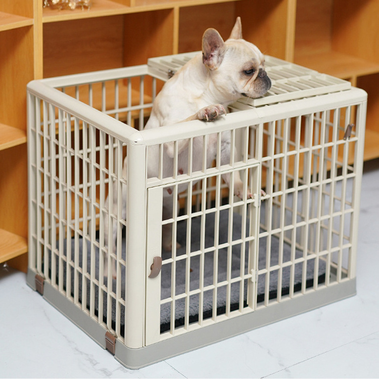 Easy Installing Foldable  Durable Detachable PP Plastic Dog House Dog Cage For Indoor Medium And Large Dogs