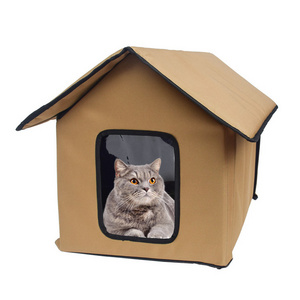 Portable Foldable Outdoor Indoor Pet Cat House for Kitty and Puppy