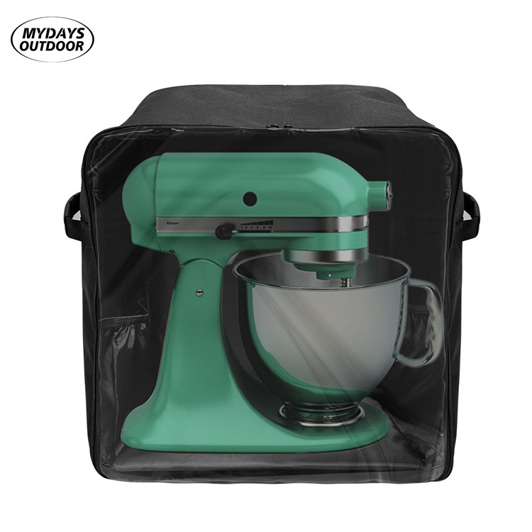 Mydays Outdoor Stand Mixer Dust Proof Cover Visible Organizer Bag for Kitchenaid Cuisinart Hamilton Mixer