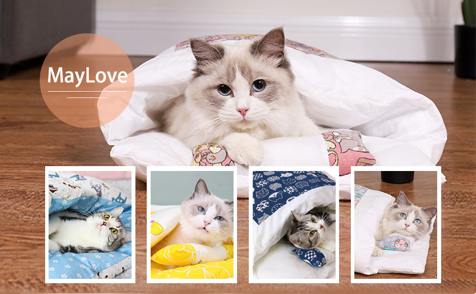 Geerduo Custom All-season Soft Cotton Sleeping Bag Bed Nest Cushion For Pet Dog Cat Small Animal