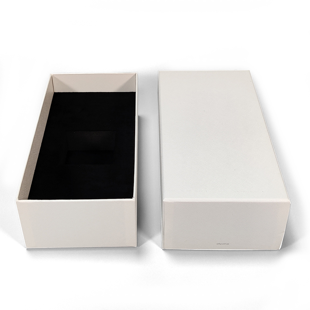 Custom White Printing Packaging Gift Box Cardboard Lid and Base Makeup Skincare Paper Box