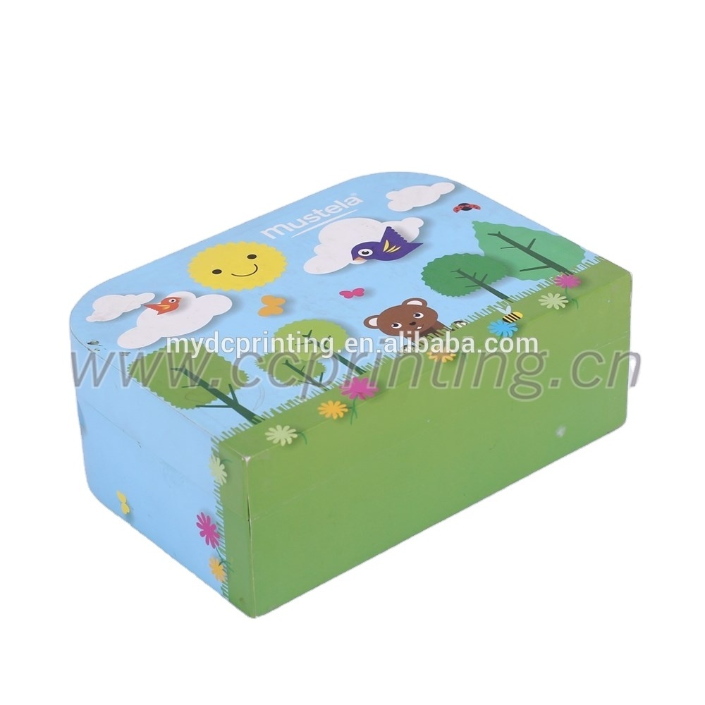 Paperboard suitcase children cardboard briefcase