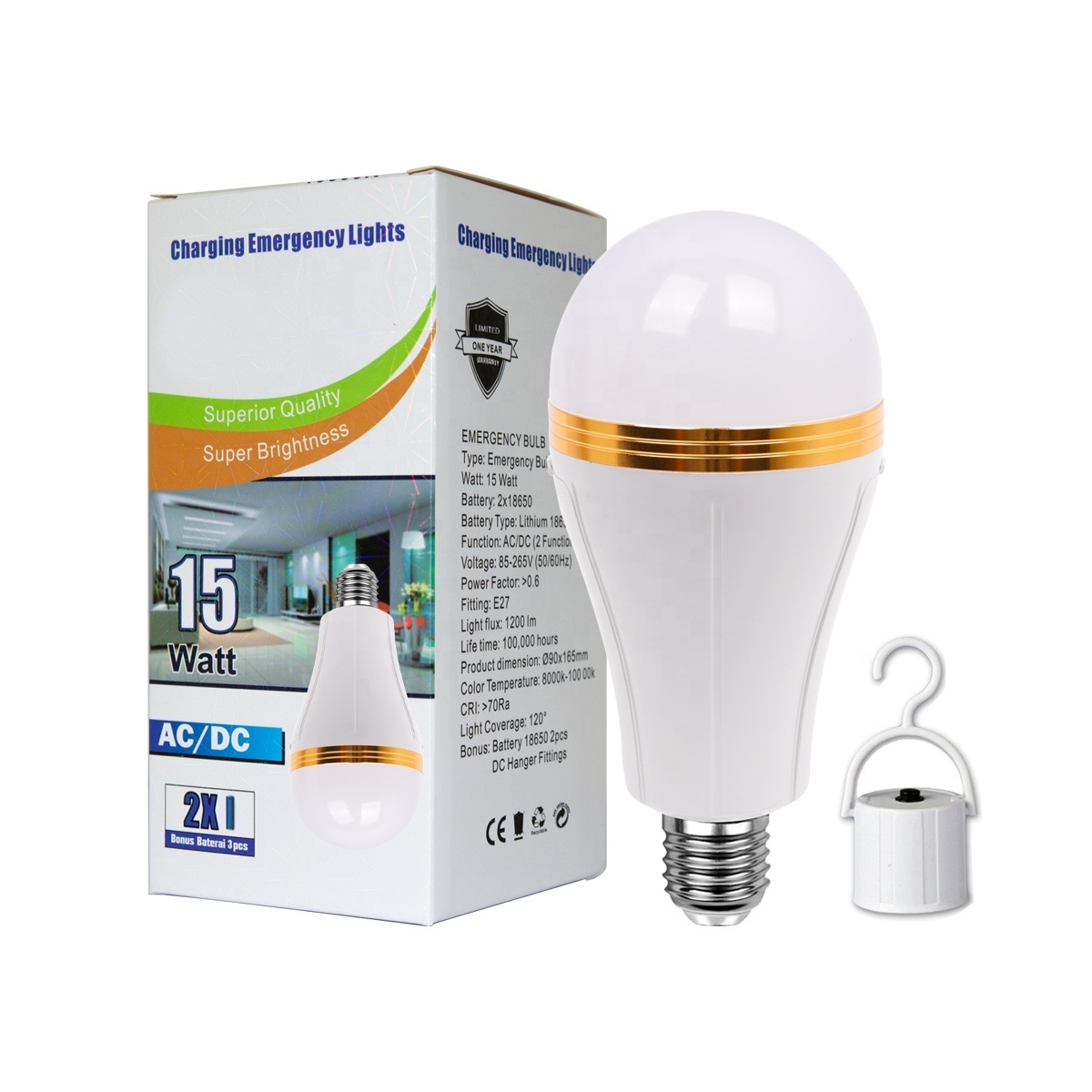 LED Charging Bombillo Bulbs Led Rechargeable Emergency Led Light Bulbs with Wall Switch Control Smart LED Bulbs E27  B22 15W 12W