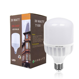 Energy Saving Led T Bulb Bombillo Home Led Lighting  Aluminum T Bulbs E27 AC220V 110V 20w 30w 40w 50w