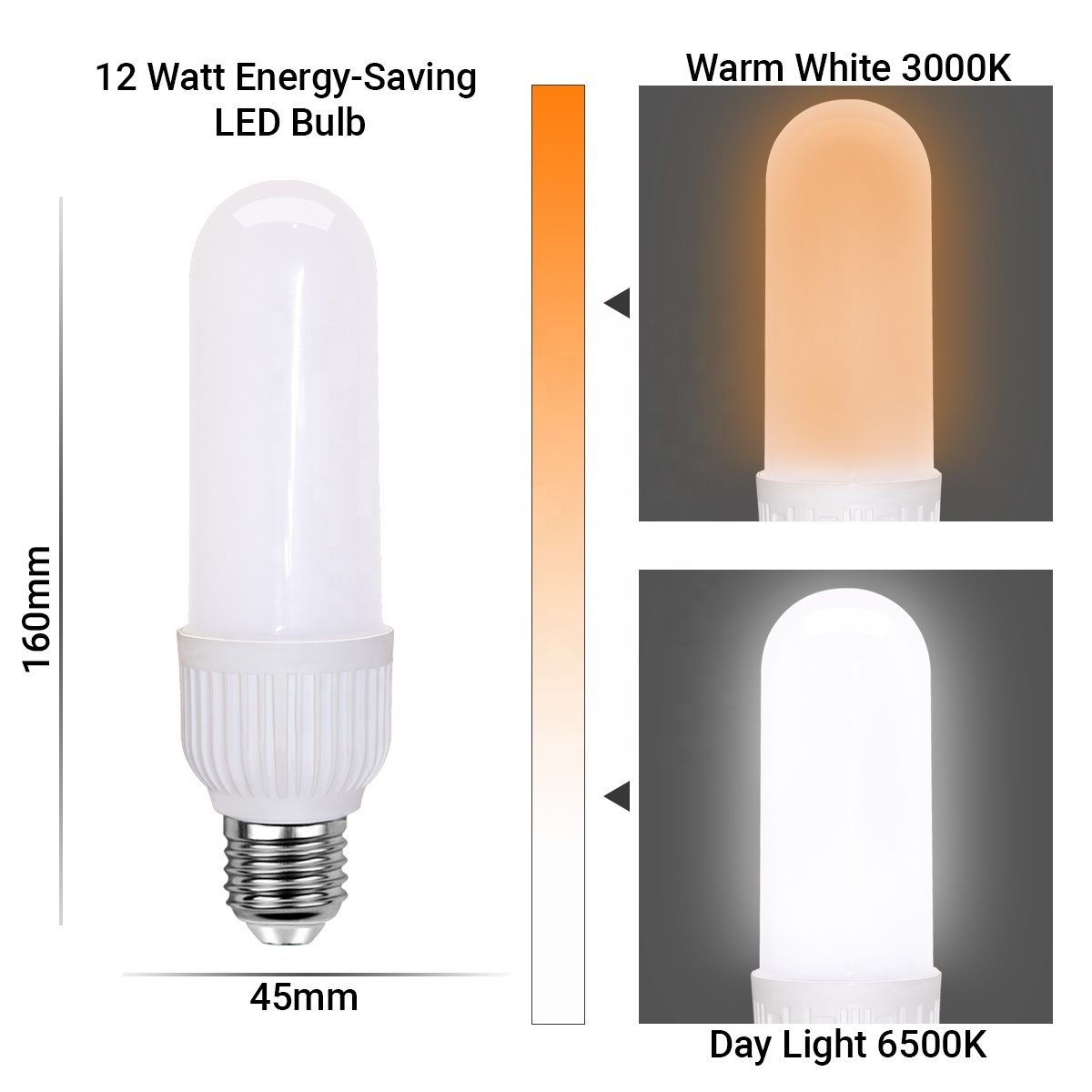 Cylindrical Led T Bulbs Lampada Led E27 B22 6W/12W/15W/18W  Aluminum Efficient Energy Saving Led Bulb Lamps China Supplier