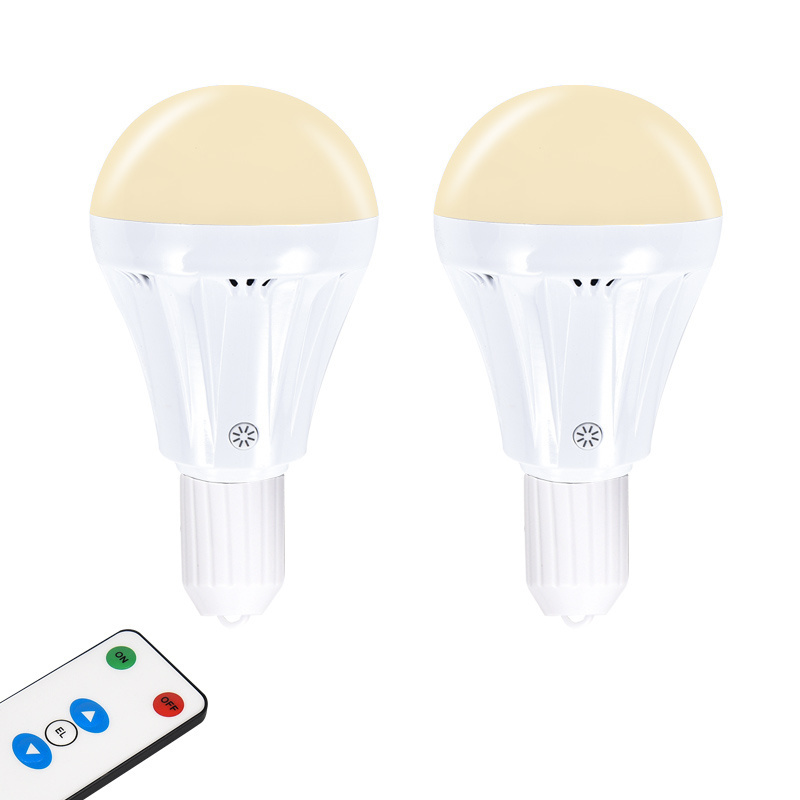 Amazon Hot Selling Battery Operated  Light Bulbs 7W E26 LED Intelligent Rechargeable Emergency LED Bulbs Bombillo Lamps