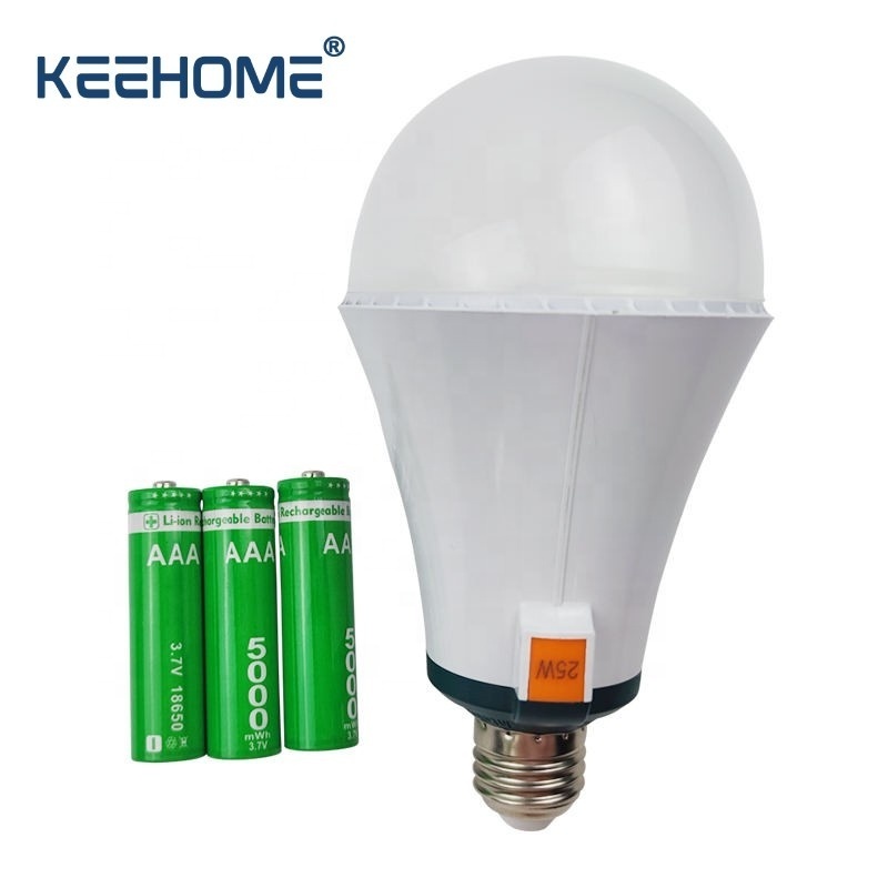 Ukraine Hot Selling 25W 30W Rechargeable Emergency Bulb Brightness Intelligent Emergency Led Battery Light Bulb For Power Outage