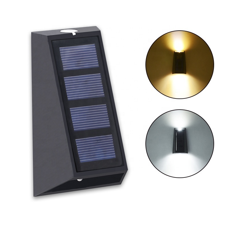 Waterproof Decorative Solar Small Wall Lights Outdoor  Wall Mounted LED Wall Lamp for Garden Home