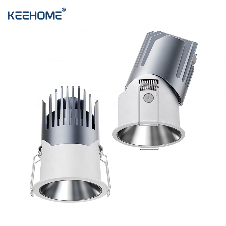 Keehome Led COB Spot Downlight Aluminum Body Ip54 Waterproof Bathroom 6w 8w 10w 12w 3000K LED Recessed Spot Down Lights