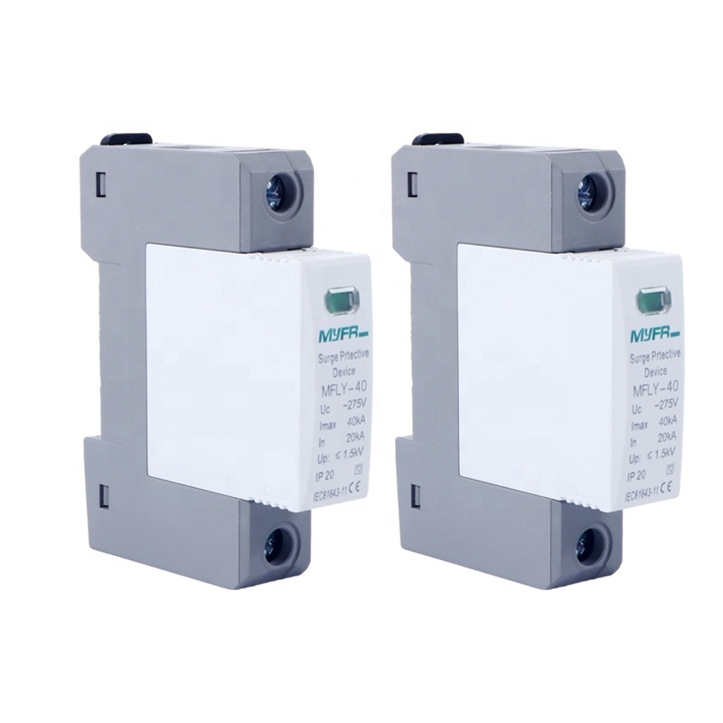 Good Quality AC 40kA Surge Protective Devices Lightning Arrester Surge Protectors