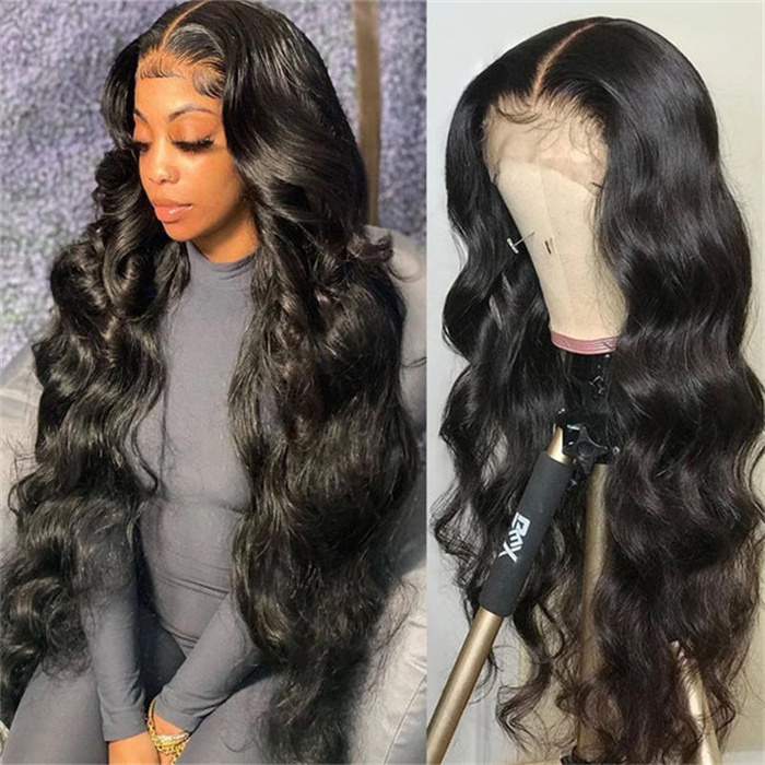 My Dream Hair 4x4 Lace Closure Wig Body Wave 100% Brazilian Virgin Human Hair HD Lace Closure Wig