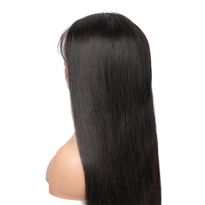 My Dream Hair Vendor Stock 13X4 Transparent Lace Frontal Wig Silk straight Human Hair Brazilian Virgin Lace Front Wig