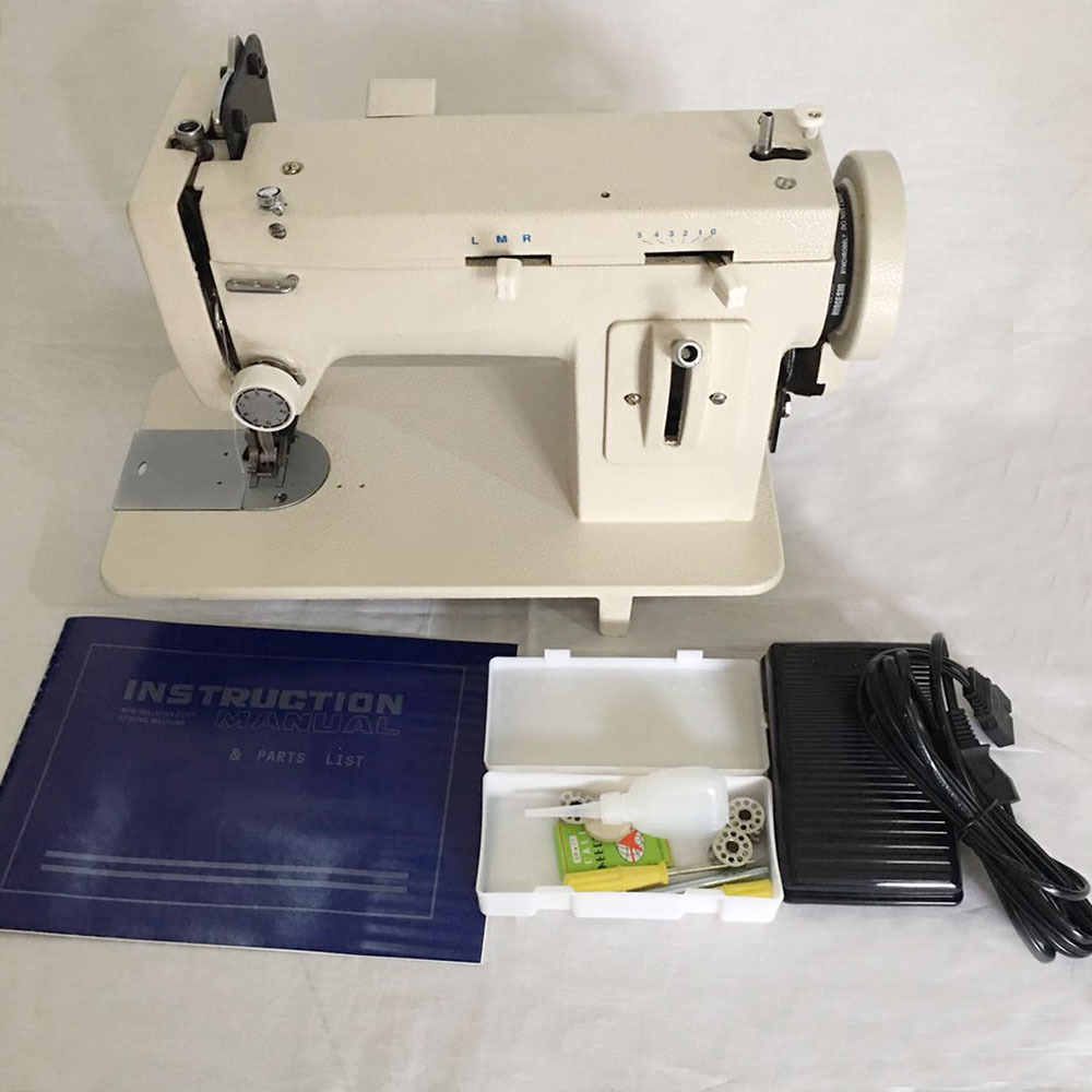 220V/110v 150w Household sewing machine Inch arm fur, leather, fall clothes stitch sewing machine