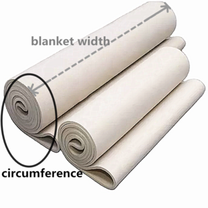 1.2m 1.45m roller sublimation adaptable calandra blanket for roll to roll heat transfer felt