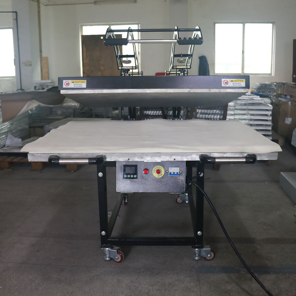 Top Craft 80 x 100 Heat Press Auto Open Pulley Magnet Cheap Shirt Transfer Printing Machine