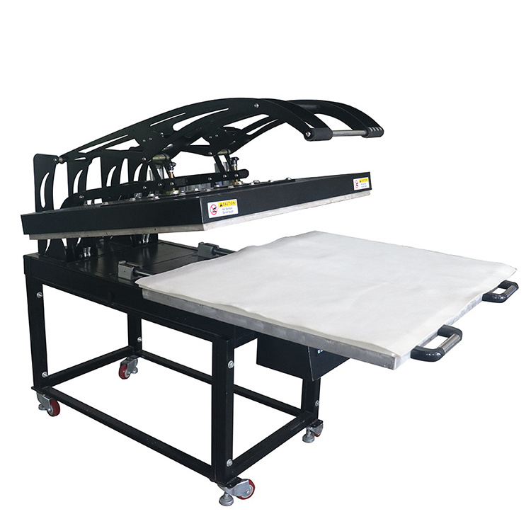 Top Craft 80 x 100 Heat Press Auto Open Pulley Magnet Cheap Shirt Transfer Printing Machine