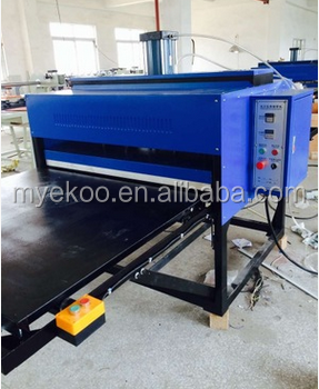 large double side station format skateboard sublimation transfer pneumatic heat press machine