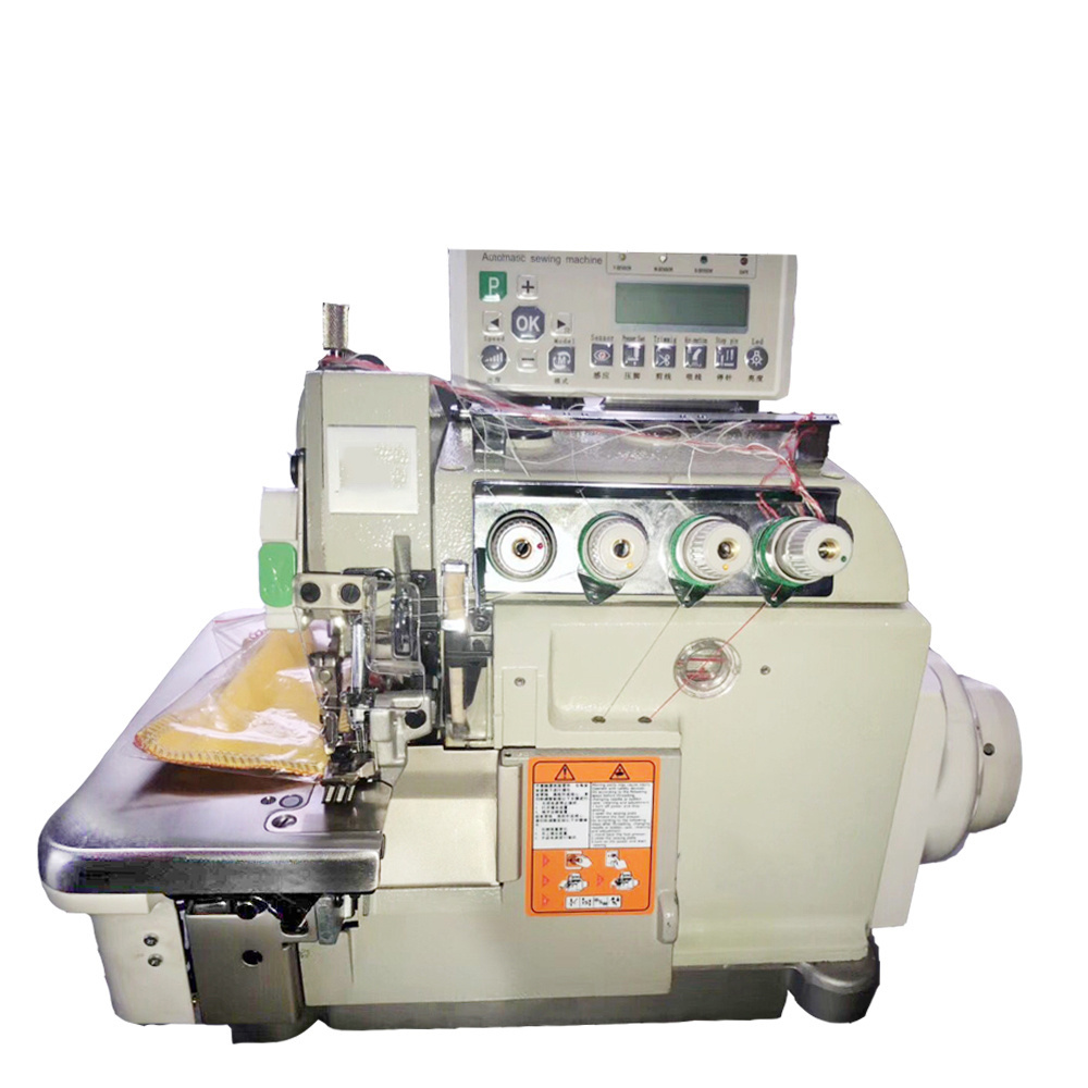 Garment machinery new 747 computer direct drive fabric stitching super high-speed four-thread overlock sewing machine