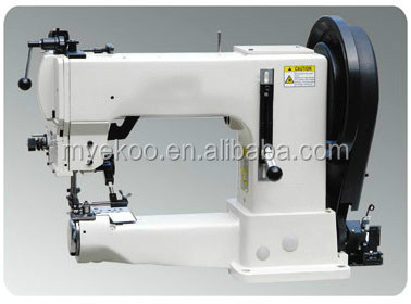 Cylinder arm sewing machine for wetsuits